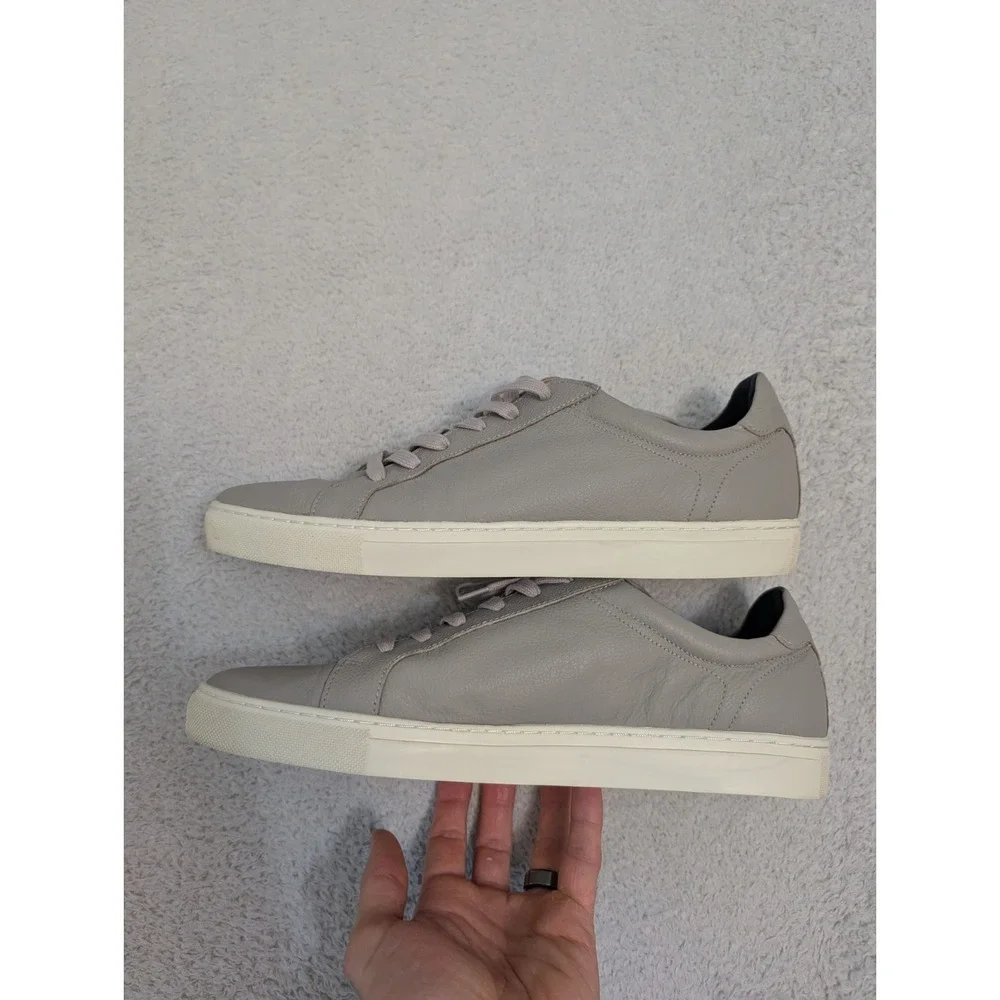 Banana Republic Nicklas Leather Gray Sneakers Shoes‎ - Size 11 M US